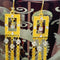 Felicia's Square Earrings with Chains