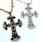 Roman Collection - Emporium Crystal Cross with Beaded Chain