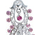 Aria Pink Crystal Chandelier Earrings