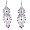 Aria Pink Crystal Chandelier Earrings