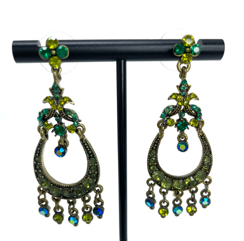 Golden Forest Teardrop Earrings