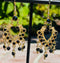 Playful at Midnight Teardrop Earrings