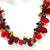 Sophia Collection Fire Red, Burgundy, andAmber Necklace Set