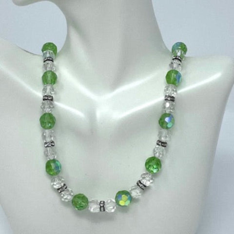 Austrian Crystal Strand Beaded Necklace