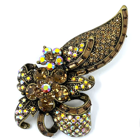 Flying Lotus Swirl Brooch