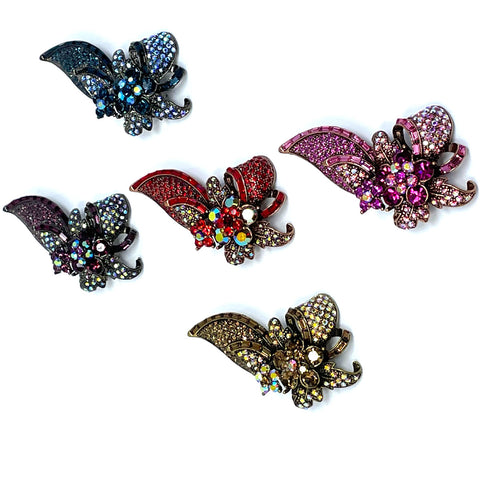 Flying Lotus Swirl Brooch